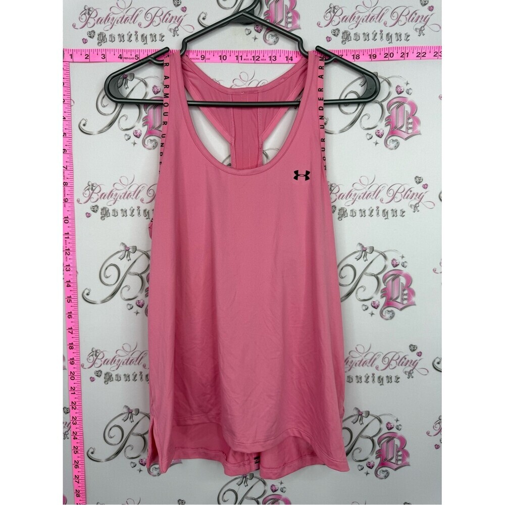 Under Armour tank top Pink Racerback Performance Tank